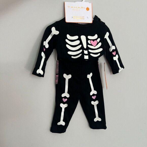 Baby Skeleton Costume Pajamas 3 to 6 Months - Picture 8 of 8
